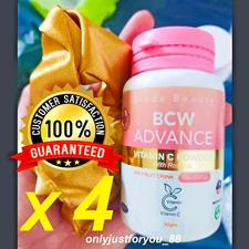 4 X BCW Advance Booster Pure Vitamin C Powder Triple Whitening Skin DHL EXPRESS