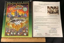 CROSBY/OVECHKIN/BRODEUR + 10 HOCKEY HAND SIGNED 2007 NHL ALL-STAR GAME JSA/COA