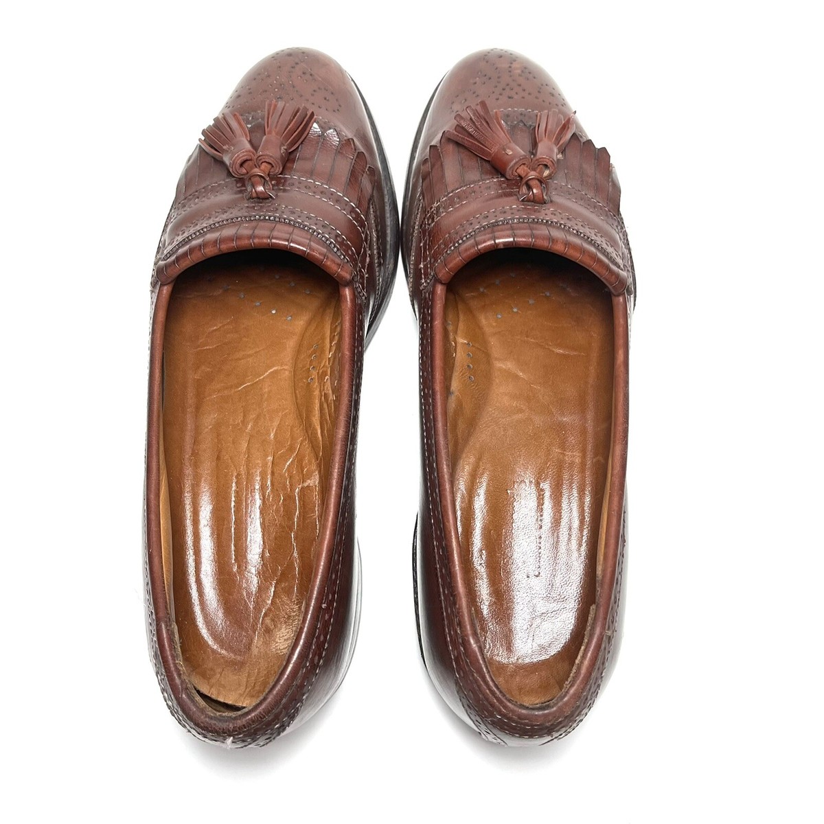 Allen Edmonds size 9.5 Bridgeton brown leather loafers Allen Edmonds Mens Bridgeton Tassel Loafer Brown Slip On  main image 2