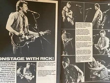 Rick Springfield, Two Page Vintage Clipping, a
