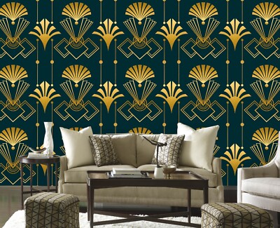 3D Golden Pattern A2007 Wallpaper Wall Mural Self-adhesive Andrea Haase Amy