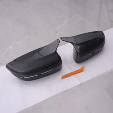 Carbon Black Side Mirror Cap Cover For BMW G20 G28 330i 530i 740i M340i 2019-22