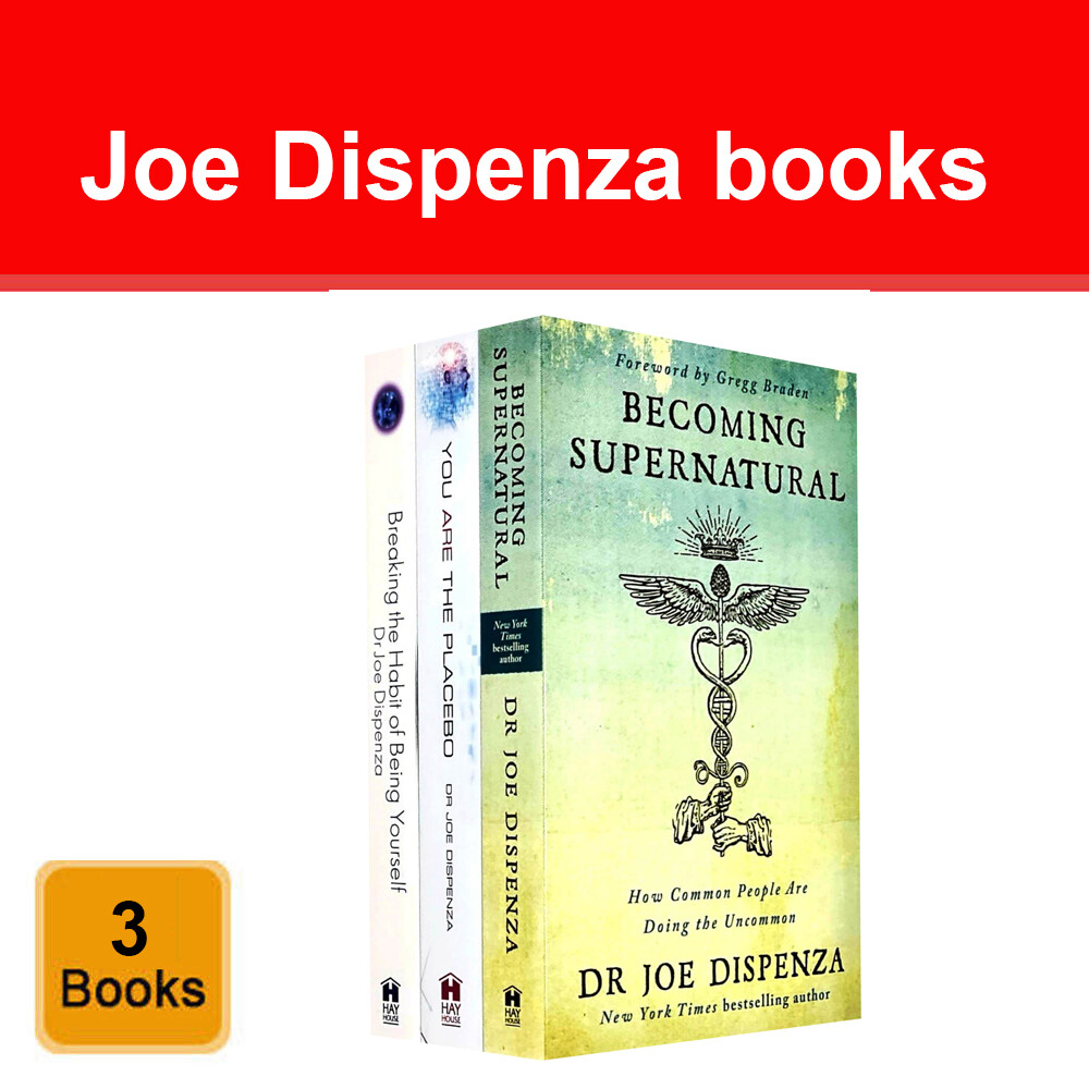 Joe Dispenza 3 books collection set Becoming Supernatural, You Are the Placebo