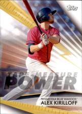 2020 Topps Pro Debut ALEX KIRILLOFF Tape-Measure Power Blue Wahoos #TMP-AK