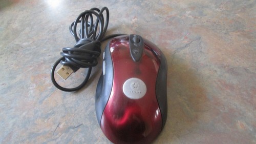 Logitech MX510 Optical Mouse Performance Gaming USB Wired MX 510 (Red)