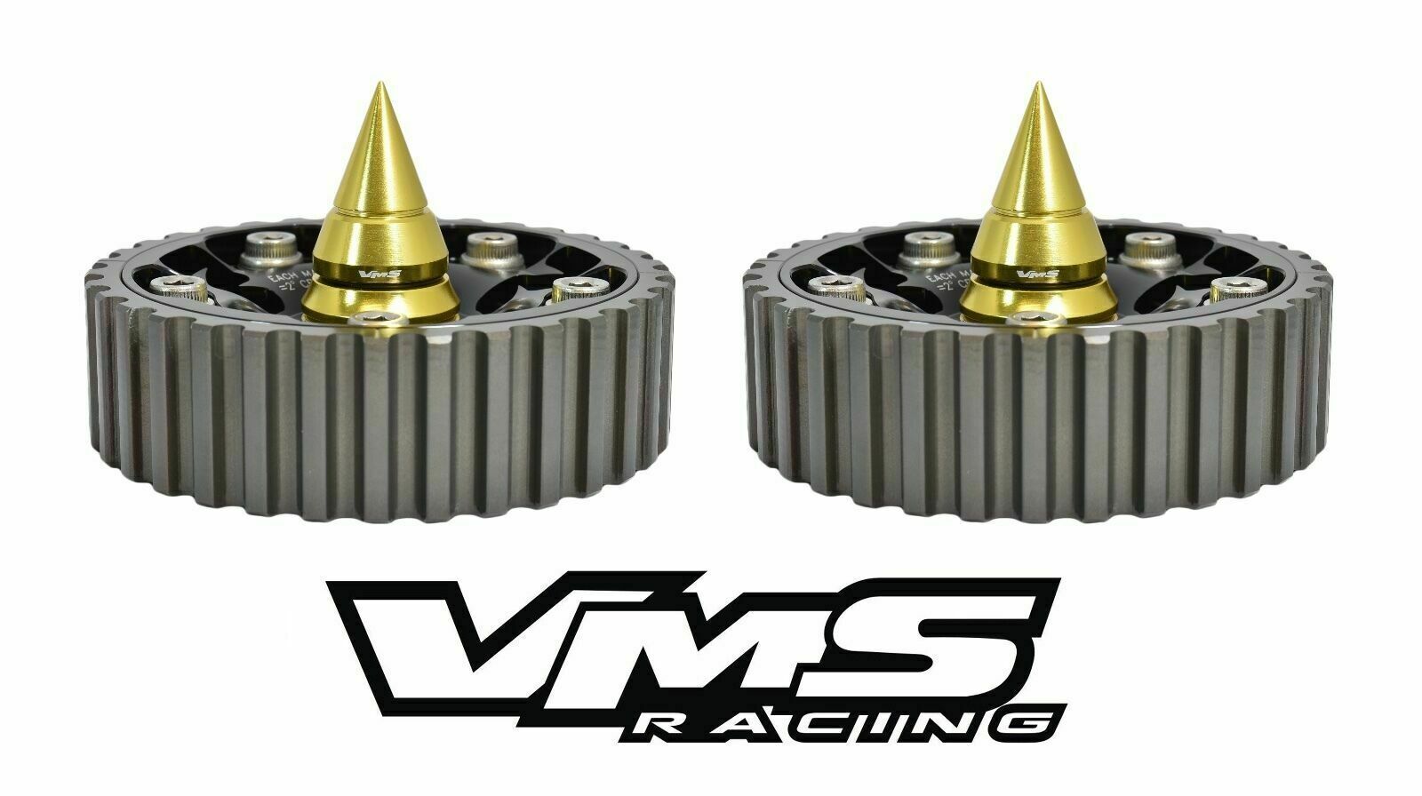 GOLD VMS RACING ADJUSTABLE CAM GEARS + SPIKED BOLTS FOR HONDA PRELUDE