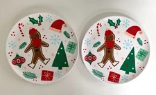 Set of 2 Target Wondershop 10" Gingerbread Melamine Dinner Plates