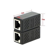 2x RJ45 Verbinder Kupplung Verlängerung Adap...