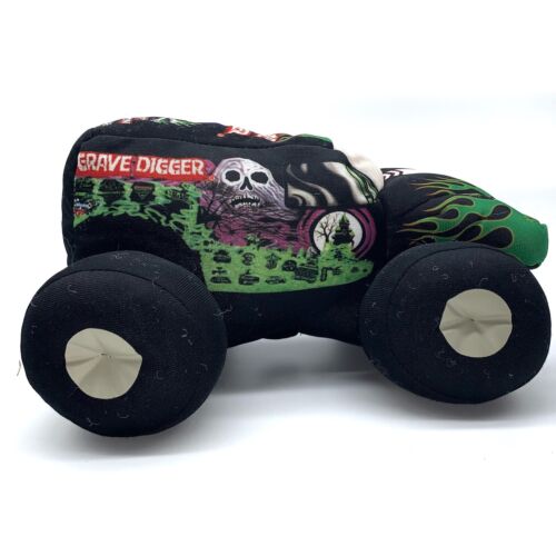 MONSTER JAM 10” GRAVE DIGGER PLUSH Green 4 Time Cham Bad To The Bone 2013 - Photo 1 sur 7
