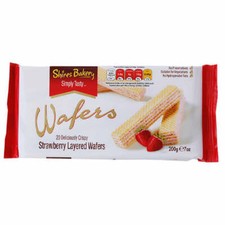 Shires Strawberry Wafers 6x200g | Box of 12 crispy, velvety smooth, simply tasty