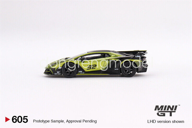 MINI GT 1:64 scale LB-Silhouette WORKS Aventador GT EVO Lime