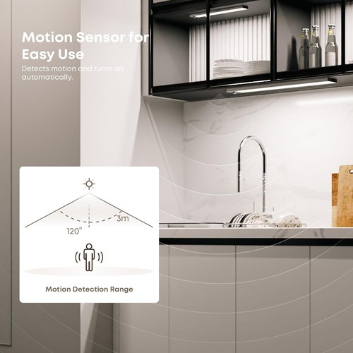 cabinet lighting led lamp with motion sensor - 21 cm 1500 mah under-unit ligh... - Bild 8 von 9