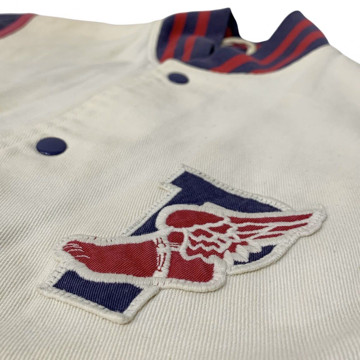 Vintage 1990s Polo Ralph Lauren P-WING RL 92 Cotton Varsity Vintage 1990s Polo Ralph Lauren P-WING RL 92 Cotton Varsity