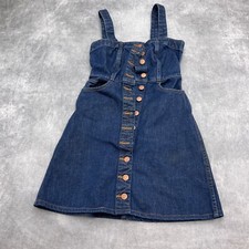 Madewell Dress Women Size 00 Blue Denim Jean Camisole Jumper Sundress