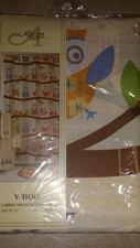 NIP Allure Home Creations Whoo Owls on Branches Printed Shower Curtain Fun 70x71