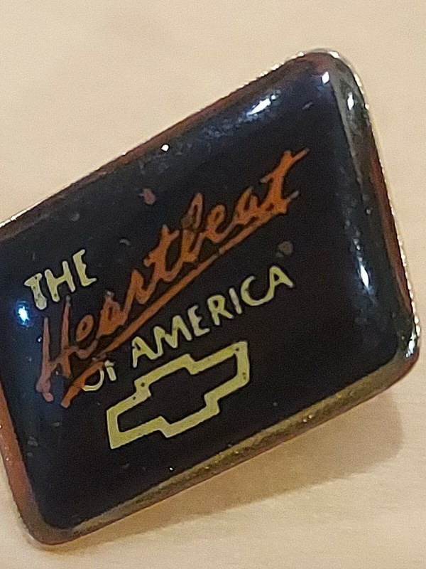 The Heartbeat Of America Chevrolet Lapel Hat Pin 