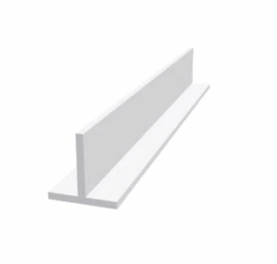 Aluminum T Profil weiss 9016 pulverbeschichtet Stange Aluprofil