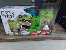 ZURU Robo Alive ATTACKING T-REX Robotic Dinosaur Pet Glow In Dark SLIME EGG 2019