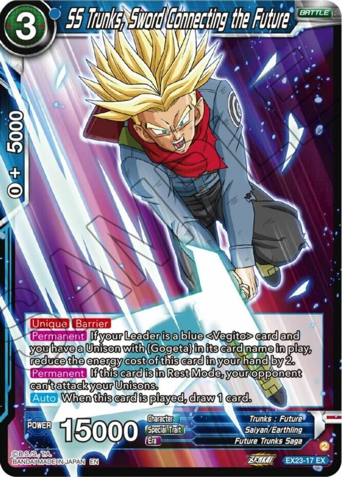 NM-Mint DBS:M SS Trunks, Sword Connecting the Future - EX23-17