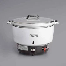 Avantco GRCNAT Natural Gas 110 Cup (55 Cup Raw) Gas Rice Cooker - 14,000 BTU