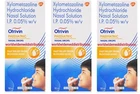 3 x Otrivin 10ml Paediatric Children Nasal Spray for Nose Block, Congestion-FS