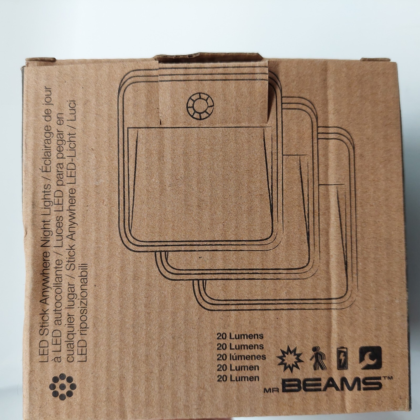 Mr. Beams MB 723 MB723 Battery Powered Motion-Sensing LED Stick Anywhere 3-Pack