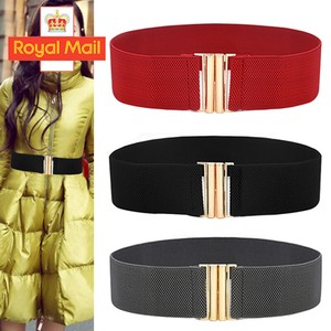 red wide belt for dresses