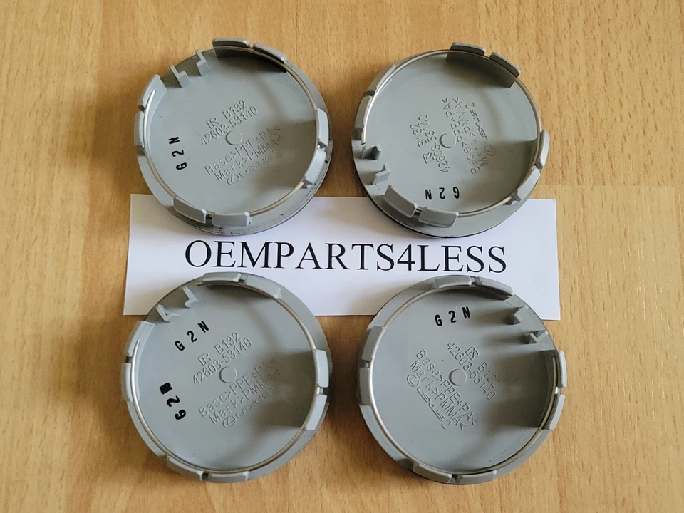 4x Genuine OEM 2021-2024 Lexus F-Sport 62mm center caps P/N 42603-53140 - Imagem 4 de 4