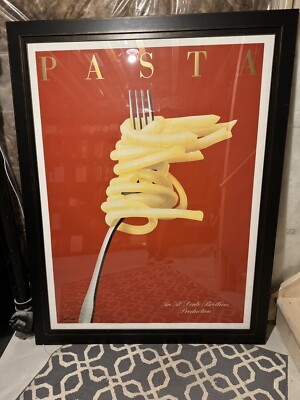 RAZZIA LITHOGRAPH “PASTA AL DENTE BROTHERS PRODUCTION” LinenBacked