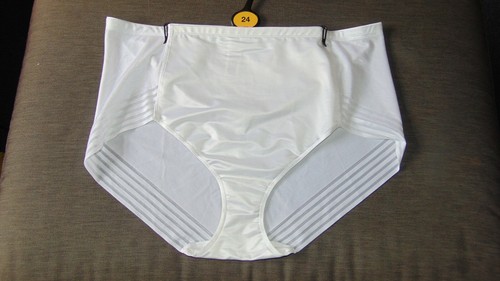M&S Knickers 'Invisible Shaping' High Leg Firm Control No VPL 24 White BNWT
