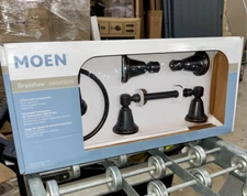 Moen 3pc Bradshaw Bath Accessory KitTP Holder, 18" Bar & Ring -Oil Rubbed Bronze