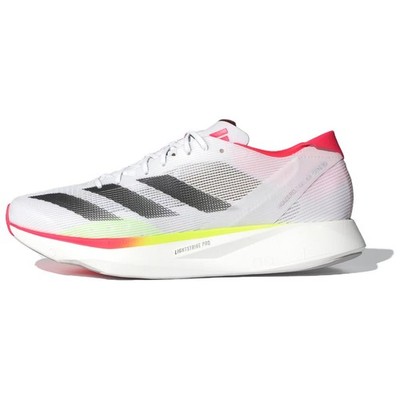 Adidas Adizero Takumi Sen 10 White Black Lucid Red Running Shoes Mens 11.5 Adidas Adizero Takumi Sen 10 - Cloud White/Core Black/Lucid  main image 4