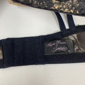 Agent Provocateur Adelia SOIREE Black Gold 36D/3 Set