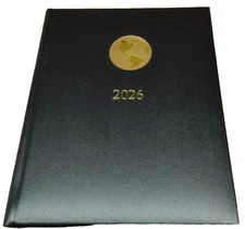 Amex Leather Black Executive Appointment Planner Book 2026