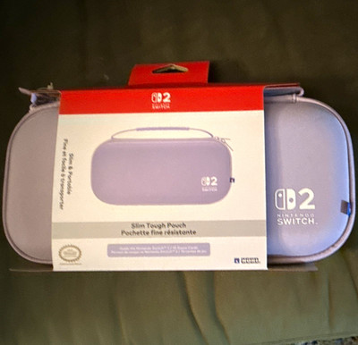 Hori Slim Tough Pouch Purple Slim Durable Case for Switch 2/OLED/Lite