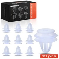 Frankberg 10X NYLON-CLIP Weiß TÜRverkleidung Passend FüR Hyundai Accent Atos COU