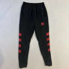 YoungLA Track Pants Training Ankle Zip Black Red Men’s S Tapered Comfort Lifting