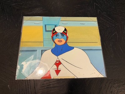 Gatchaman (Battle of the Planets) Original Anime Cel 70er Tatsunoko + Hintergrund