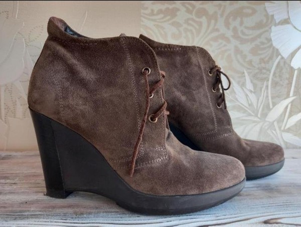 Women Nero Giardini Ankle Boots Brown Suede 36