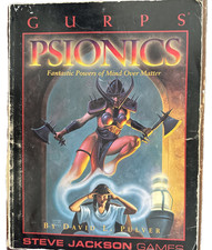 Pulver GURPS Psionics Game Manual Fantastic Powers of Mind Over Matter RPG Book