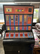 Vintage Littewoods lotto machine ,Spares or repairs home bar prop with cards 