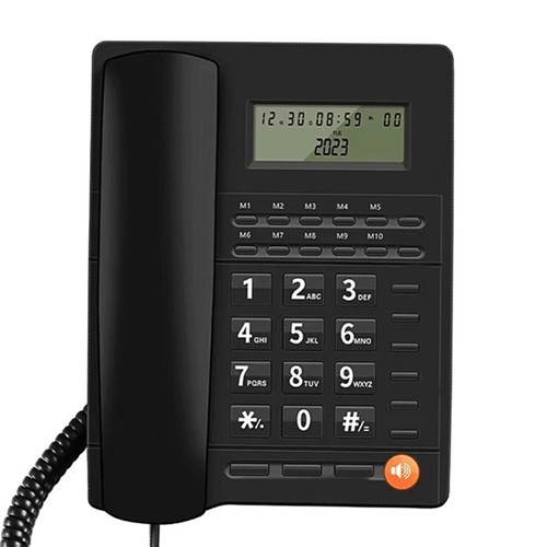 Compact Design Caller ID Telephone in Black with Adjustable Speaker Volume - Photo 7/13
