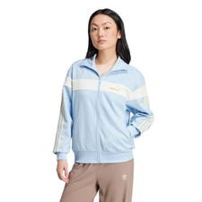 adidas Originals Women's 80s Track Jacket Top Retro Sky Blue New Casual Smart OG