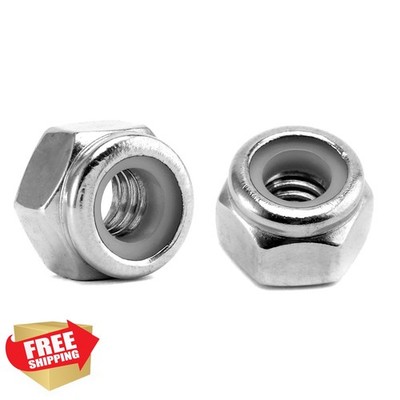 SG TZH 100 Pcs 1/4-20 Nylon Lock Nuts