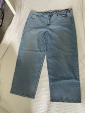 Ava  Viv Women's High Rise Straight Leg Jeans 26W Plus Size Medium Wash