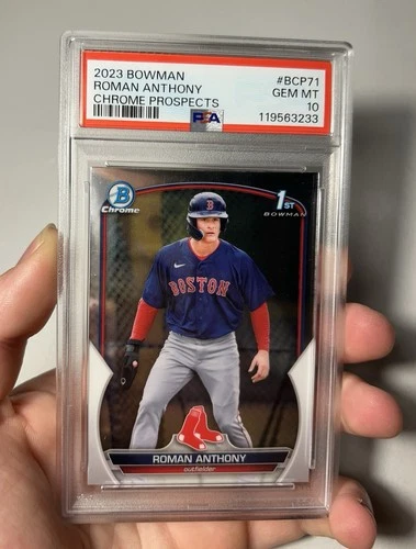 2023 Bowman Chrome Prospects Roman Anthony Psa 10 Gem Mint Rookie
