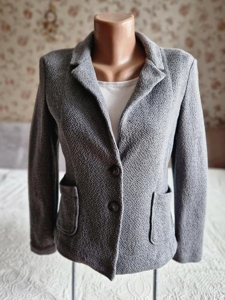 Women Fabiana Filippi Blazer Grey Knit 36