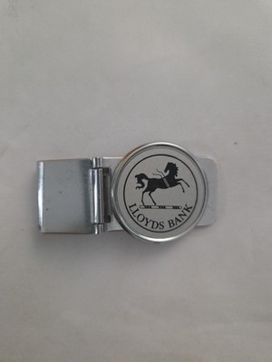 VTG Lloyds Bank Silver Barlow Money Clip Black Horse Regardent
