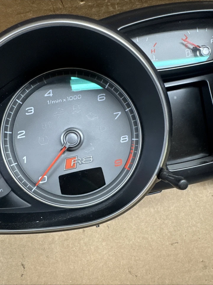 Cuadro de instrumentos velocímetro tablero Audi R8 V8 2014 2015 fabricante de equipos originales 43.012 B148 Foto 3 de 4