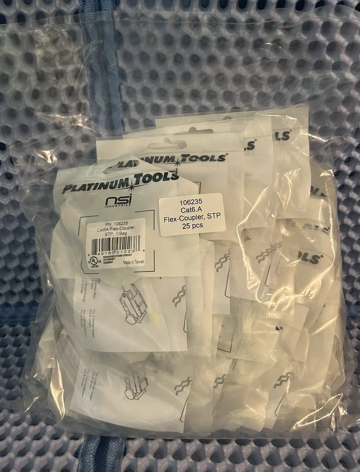 Platinum Tools 106235 Cat6A Flex-Coupler, STP - 25 Pack - Image 3 of 4